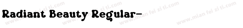 Radiant Beauty Regular字体转换